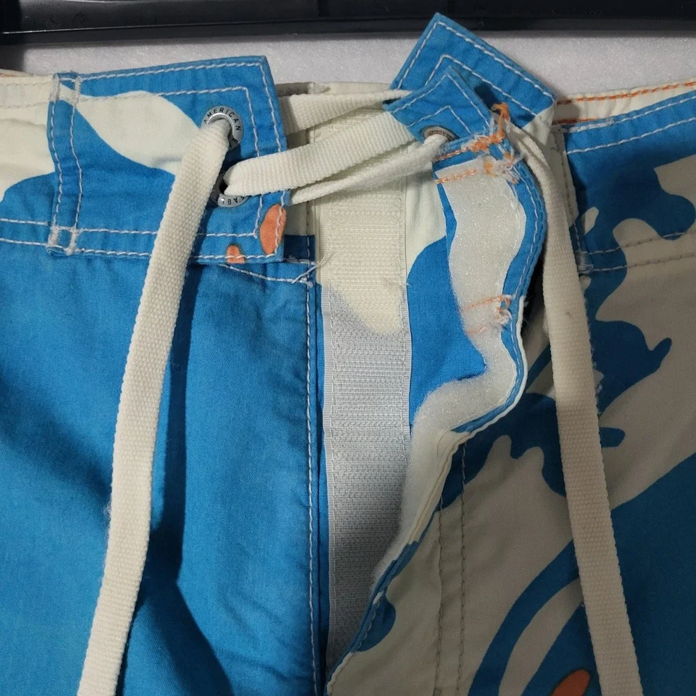 American Eagle Swim Trunks‎ Mens 34 Board Shorts Y2K Beach Tropical Summer